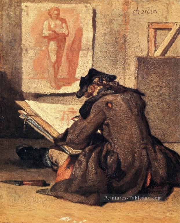 Dessin Jean Baptiste Simeon Chardin Peintures à l'huile